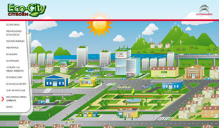 Eco-City Citroën ciudad ecológica virtual